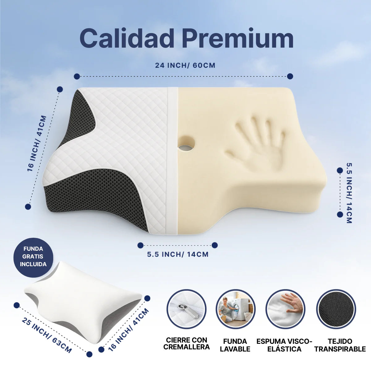 Almohada Ortopedica Cervical