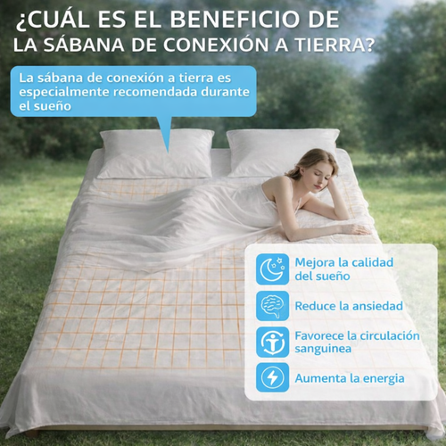 Sábana activadora de la circulación y relajante