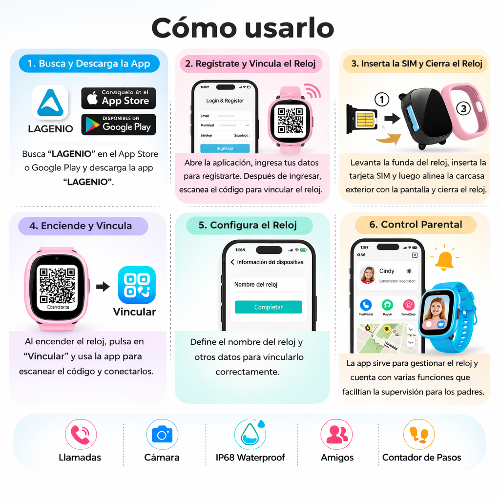 LAGENIO K3 RELOJE INTELIGENTE PARA CONTROLAR LOS NIÑOS