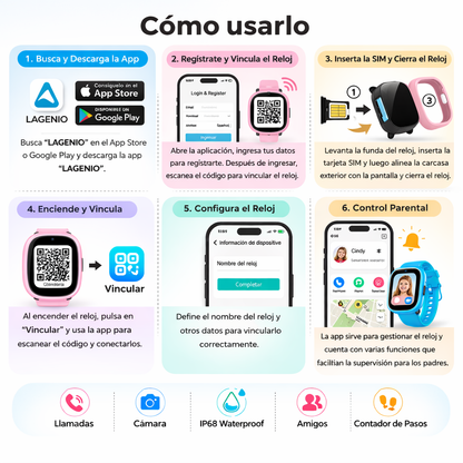 LAGENIO K3 RELOJE INTELIGENTE PARA CONTROLAR LOS NIÑOS