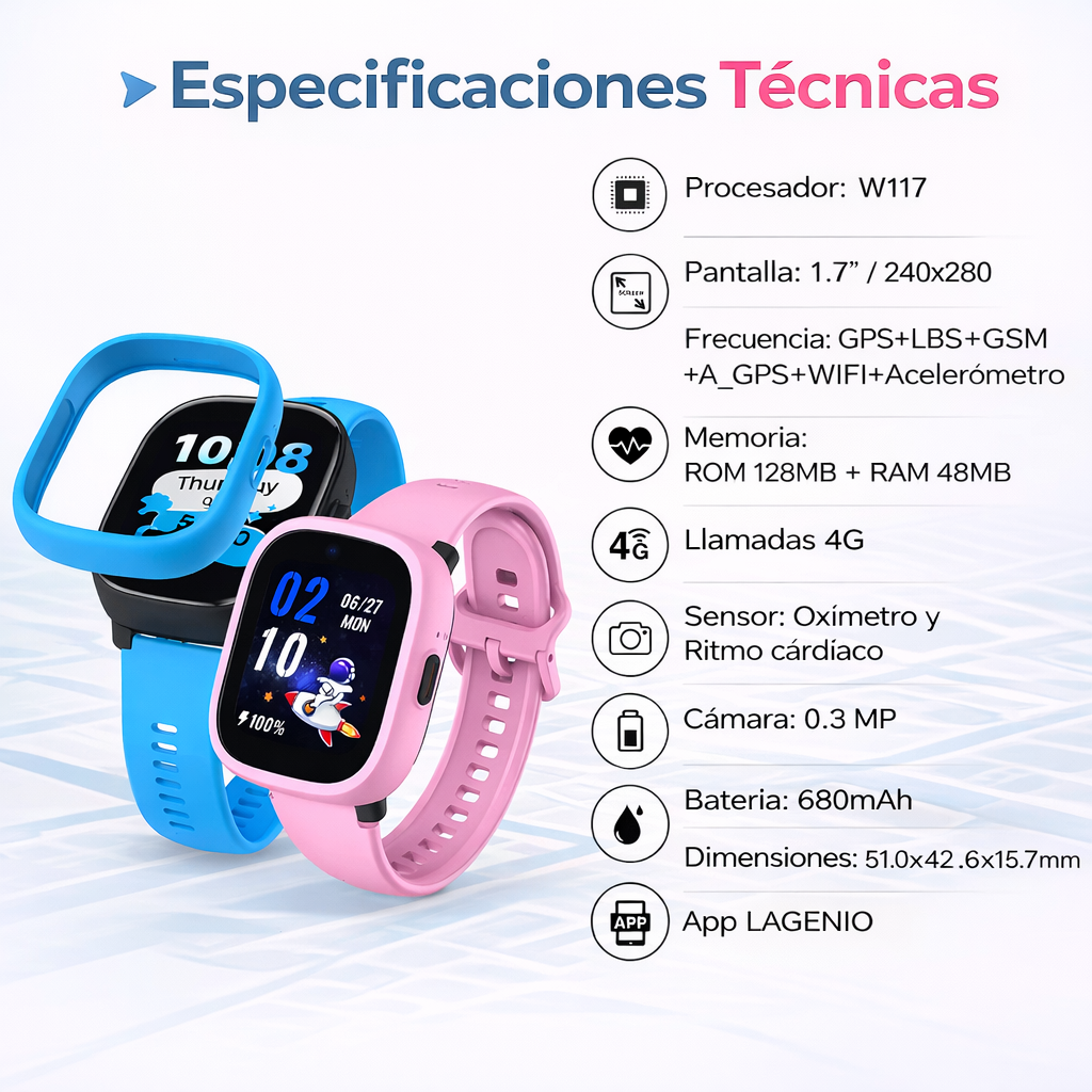 LAGENIO K3 RELOJE INTELIGENTE PARA CONTROLAR LOS NIÑOS