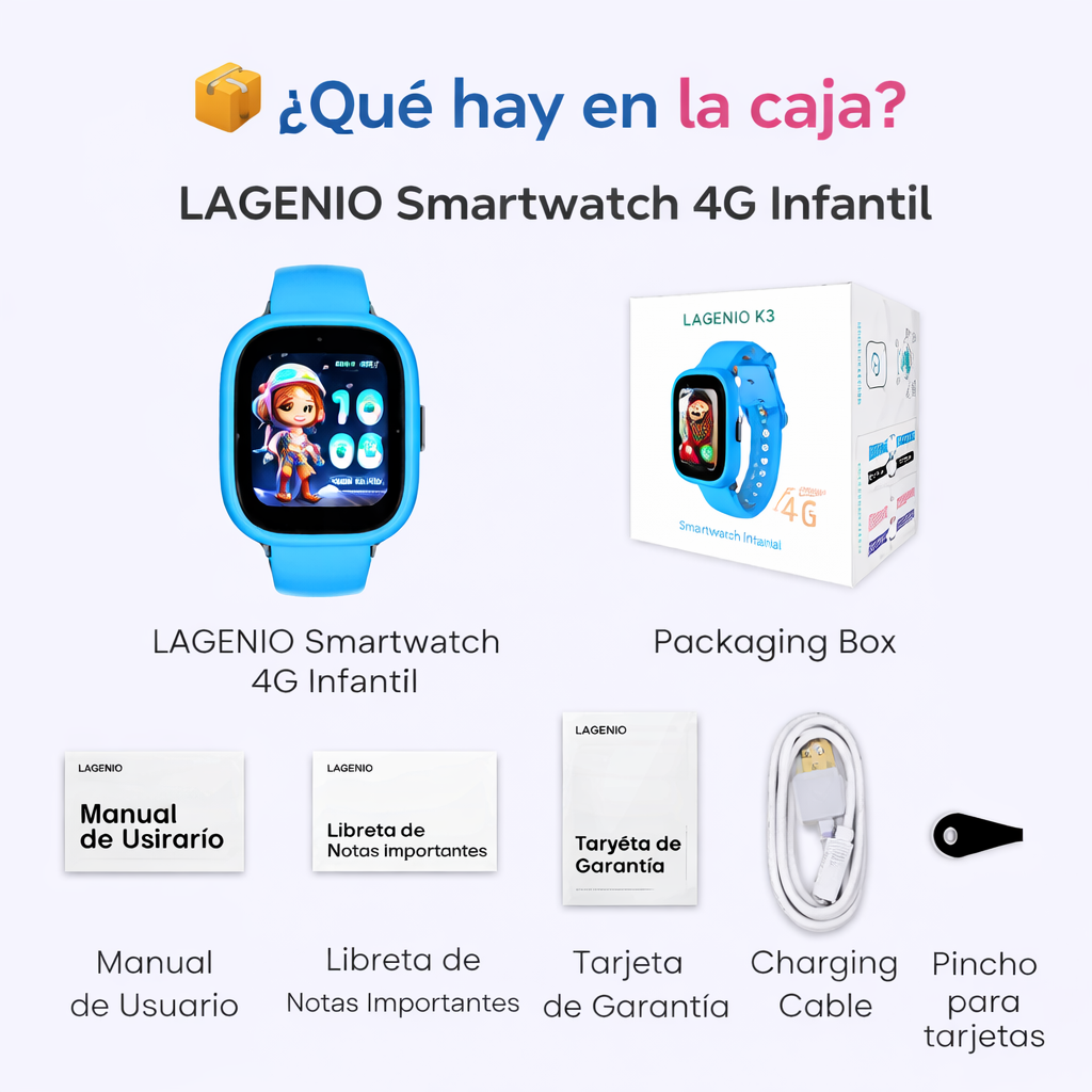 LAGENIO K3 RELOJE INTELIGENTE PARA CONTROLAR LOS NIÑOS