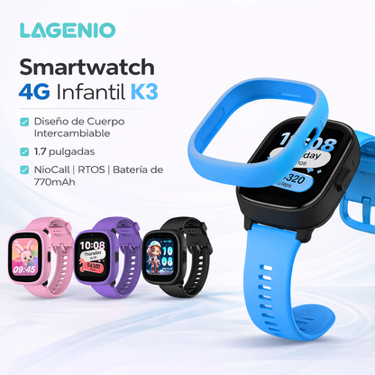 LAGENIO K3 RELOJE INTELIGENTE PARA CONTROLAR LOS NIÑOS